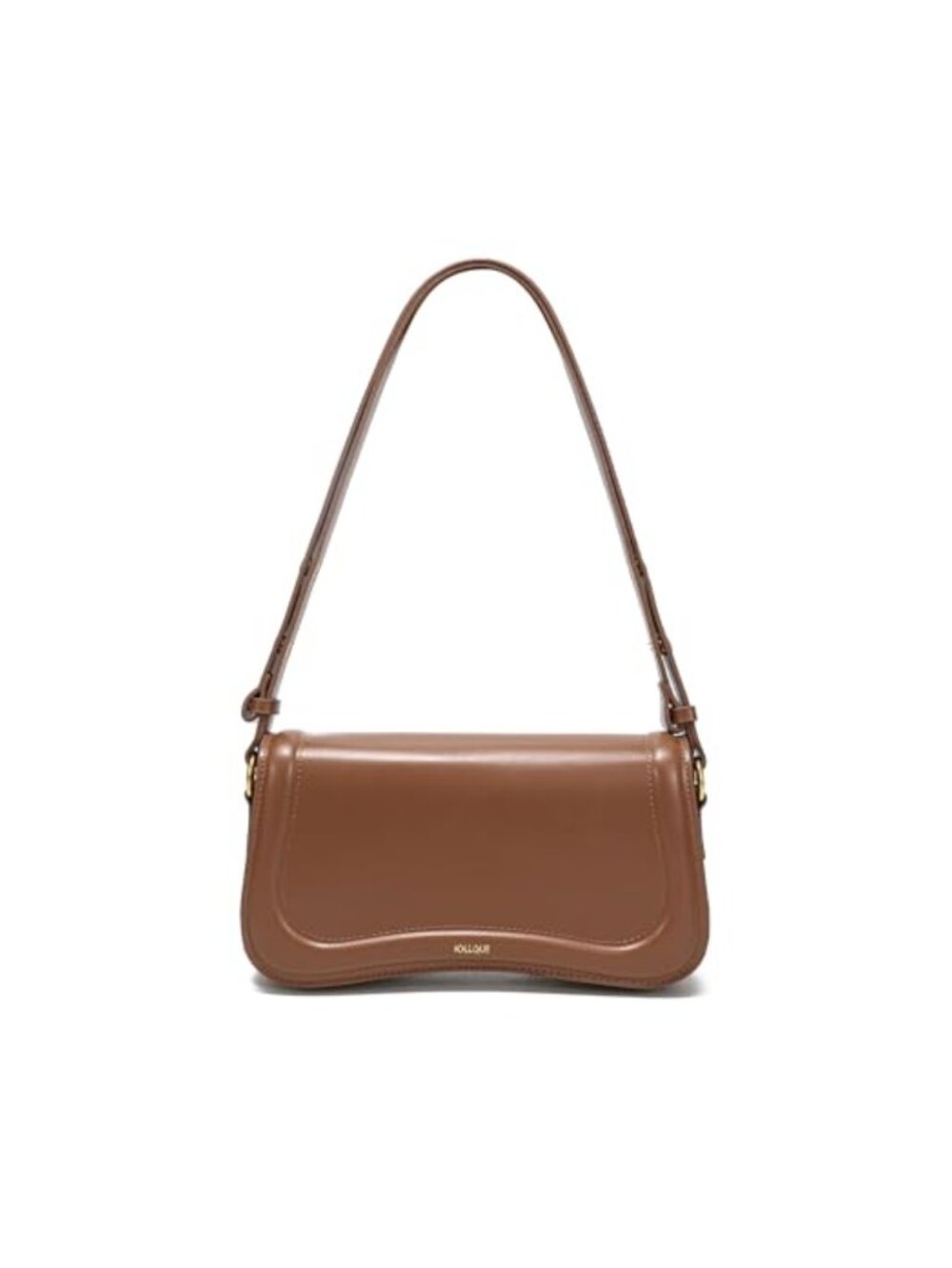 Crescent Shoulder Bag for Women Small Leather Strap Dumpling Handbag Purse